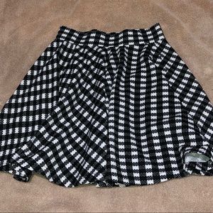 Black and white skirt